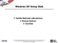 Windows XP Setup Disk PowerPoint PPT Presentation