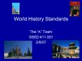 World History Standards PowerPoint PPT Presentation
