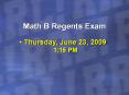 Math B Regents Exam PowerPoint PPT Presentation