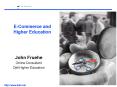 ECommerce and Higher Education PowerPoint PPT Presentation