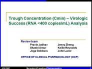 Trough Concentration Cmin Virologic Success RNA 400 copiesmL Analysis