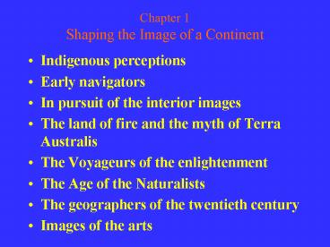 Chapter 1 Shaping the Image of a Continent