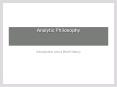 Analytic%20Philosophy PowerPoint PPT Presentation