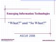 Emerging Information Technologies PowerPoint PPT Presentation