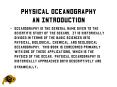Physical Oceanography An Introduction PowerPoint PPT Presentation