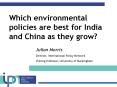 Which environmental policies are best for India and China as they grow PowerPoint PPT Presentation