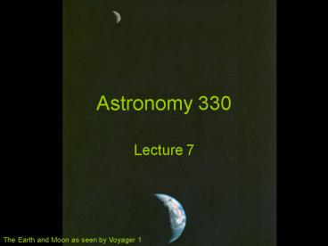 Astronomy 330