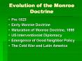 Evolution of the Monroe Doctrine PowerPoint PPT Presentation