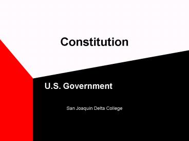PPT – Constitution PowerPoint presentation | free to view - id: 390e3-ZmRkN