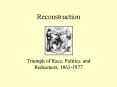 Reconstruction PowerPoint PPT Presentation