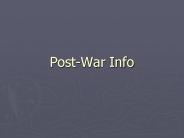 PostWar Info