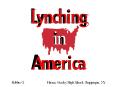 Lynching%20in%20America PowerPoint PPT Presentation