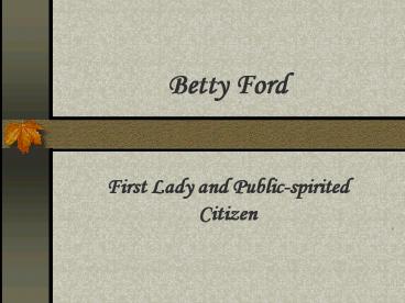Betty Ford