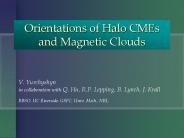 Orientations of Halo CMEs and Magnetic Clouds