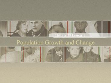 Population Growth and Change