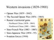 Western invasions 18391900