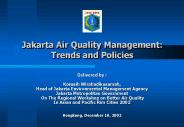 Jakarta Air Quality Management: Trends and Policies