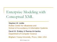 Enterprise Modeling with Conceptual XML