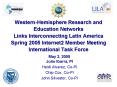 WesternHemisphere Research and Education Networks Links Interconnecting Latin America Spring 2005 In PowerPoint PPT Presentation