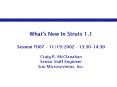 What's New In Struts 1.1 PowerPoint PPT Presentation