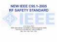 NEW IEEE C95.1-2005 PowerPoint PPT Presentation