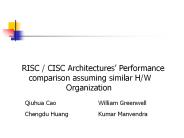 RISC / CISC Architectures