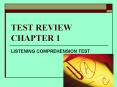TEST REVIEW CHAPTER 1 PowerPoint PPT Presentation