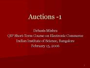 Auctions -1