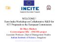 WELCOME EuroIndia Workshop on Collaborative R PowerPoint PPT Presentation