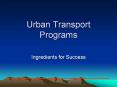 Urban%20Transport%20Programs PowerPoint PPT Presentation