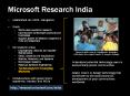 Microsoft Research India PowerPoint PPT Presentation