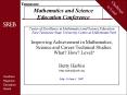 Mathematics and Science Education Conference PowerPoint PPT Presentation