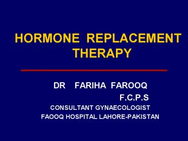 DR  FARIHA FAROOQ