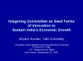 Imagining Universities as Seed Farms of Innovation to Sustain India PowerPoint PPT Presentation