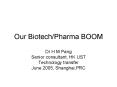 Our BiotechPharma BOOM PowerPoint PPT Presentation