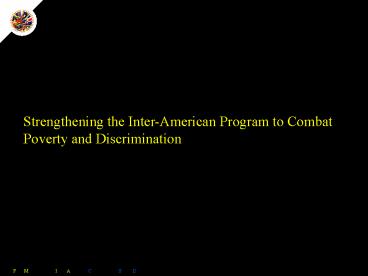 First Meeting of the InterAmerican Committee on Social Development