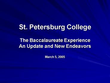 St. Petersburg College
