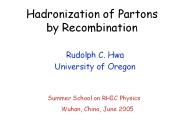 Hadronization of Partons by Recombination