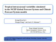 Tropical intraseasonal variability simulated
