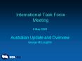 International Task Force Meeting PowerPoint PPT Presentation