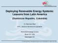 Deploying Renewable Energy Systems: Lessons from Latin America PowerPoint PPT Presentation