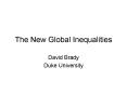 The New Global Inequalities PowerPoint PPT Presentation