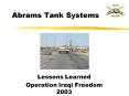 Abrams Tank Systems PowerPoint PPT Presentation