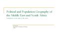 Political and Population Geography of the Middle East and North Africa Introduction to the states of PowerPoint PPT Presentation