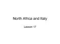 North%20Africa%20and%20Italy PowerPoint PPT Presentation