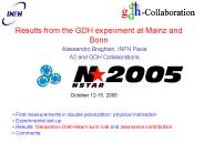 Results from the GDH experiment at Mainz and Bonn