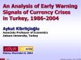 An Analysis of Early Warning Signals of Currency Crises PowerPoint PPT Presentation