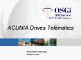 ACUNIA Drives Telematics PowerPoint PPT Presentation