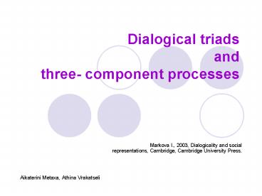 Dialogical triads and three component processes