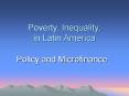 Poverty, Inequality, in Latin America PowerPoint PPT Presentation